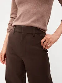 High-Waisted Pixie Super Wide-Leg Pants - Black Coffee — view 4
