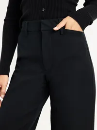 High-Waisted Pixie Super Wide-Leg Pants - Black Jack — view 4