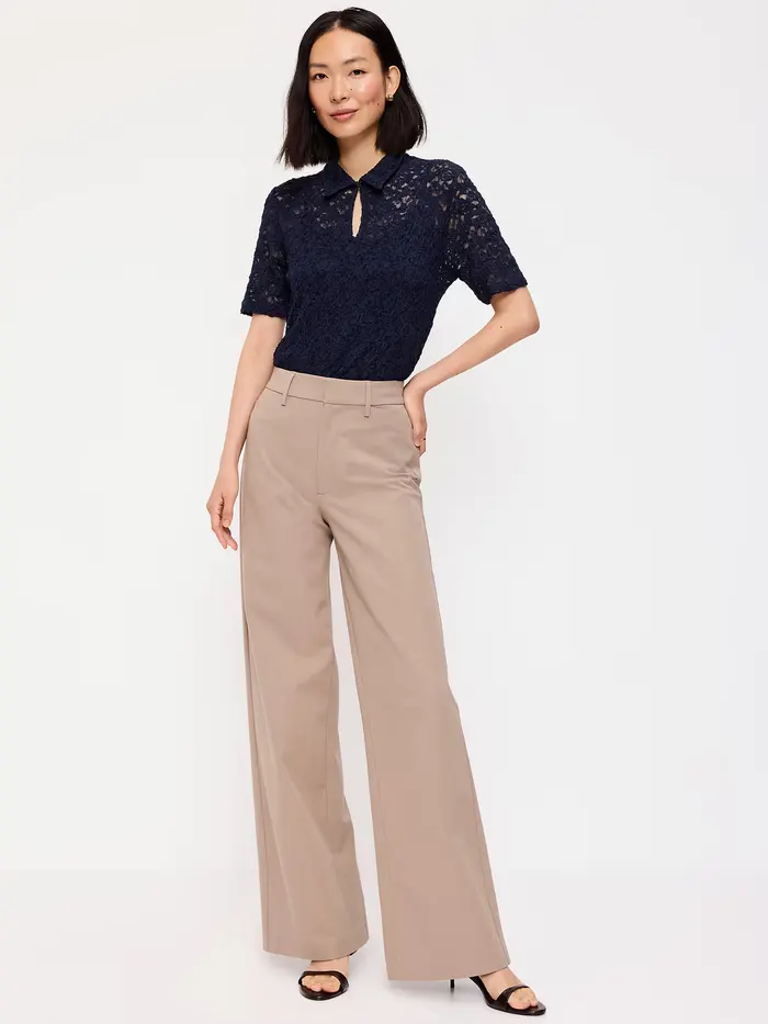 High-Waisted Pixie Super Wide-Leg Pants - Chocolate Malted