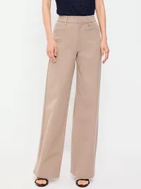 High-Waisted Pixie Super Wide-Leg Pants - Chocolate Malted — view 2