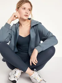 High-Waisted PowerSoft 7/8 Leggings - Dusk Navy — view 3
