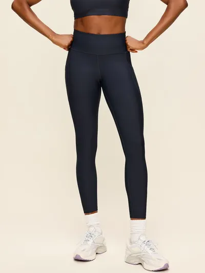 High-Waisted PowerSoft 7/8 Pocket Leggings - Dusk Navy