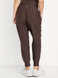 High-Waisted PowerSoft Pocket Joggers - Black Coffee — view 5