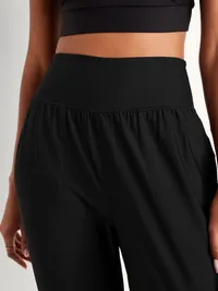 High-Waisted PowerSoft Pocket Joggers - Black Jack — view 4