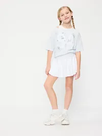 High-Waisted PowerSoft Skort for Girls - Calla Lilies — view 5