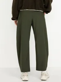 High-Waisted SleekTech Barrel Ankle Pants - Ancient Forest — view 2