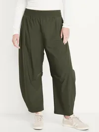 High-Waisted SleekTech Barrel Ankle Pants - Ancient Forest — view 4
