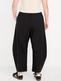 High-Waisted SleekTech Barrel Ankle Pants - Black Jack — view 4