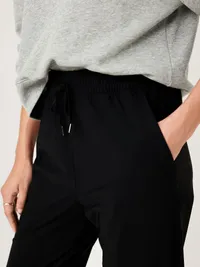 High-Waisted SleekTech Joggers - Black — view 3