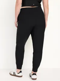 High-Waisted SleekTech Joggers - Black — view 5