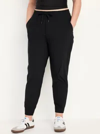 High-Waisted SleekTech Joggers - Black — view 4
