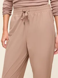 High-Waisted SleekTech Joggers - Mocha — view 4