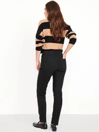 High-Waisted Slim Jeans - BlackJack — view 3