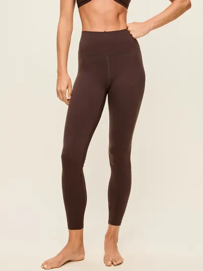 High-Waisted StudioSmooth 7/8 Leggings - Black Coffee