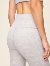High-Waisted StudioSmooth 7/8 Leggings - Heather Grey — view 4