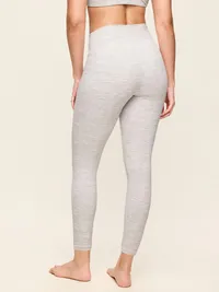 High-Waisted StudioSmooth 7/8 Leggings - Heather Grey — view 5