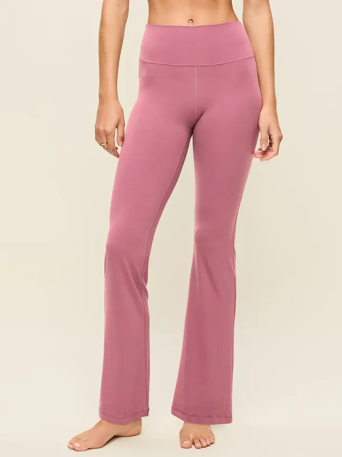 High-Waisted StudioSmooth Flare Leggings - Rosette