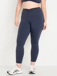 High-Waisted StudioSmooth Ruched Leggings - Dusk Navy — view 4
