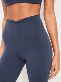 High-Waisted StudioSmooth Ruched Leggings - Dusk Navy — view 3