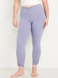 High-Waisted StudioSmooth Ruched Leggings - Lunar Path — view 4