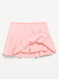 High-Waisted StudioSmooth Ruffled Skort for Girls - Pink Sky — view 5