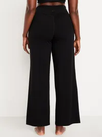 High-Waisted StudioSmooth Wide-Leg Pants - Black Jack — view 5