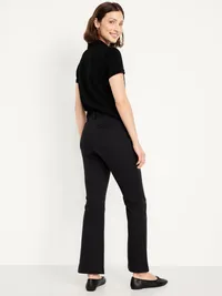 High-Waisted Uniform Boot-Cut Pants - Black Jack — view 3