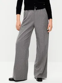 High-Waisted Wide-Leg Trouser - Chrome Gray — view 2