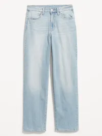 High-Waisted Wow Loose Jeans - Light Wash — view 4