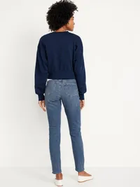High-Waisted Wow Straight Ankle Jeans - Medium Wash — view 3
