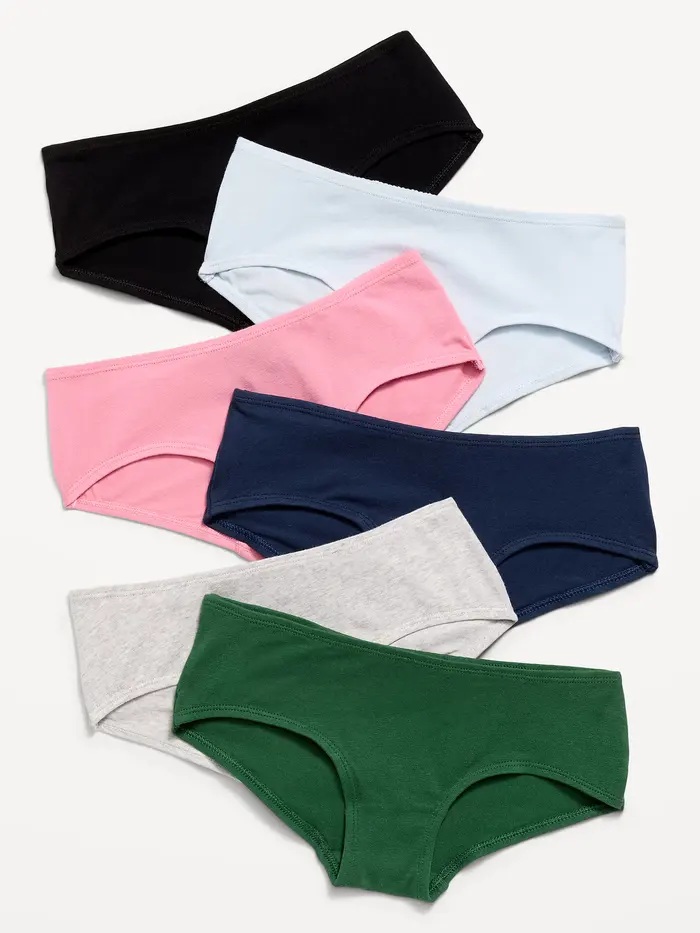 Hipster Underwear 6-Pack for Girls - Solid Pack