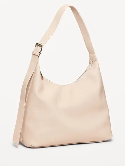 Hobo Shoulder Bag - Bone