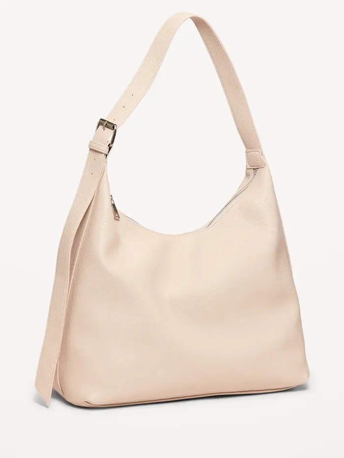 Hobo Shoulder Bag - Bone