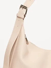 Hobo Shoulder Bag - Bone — view 4