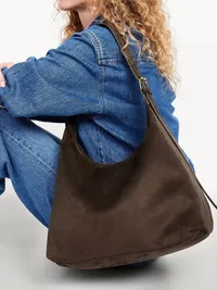 Hobo Shoulder Bag - Olive — view 2