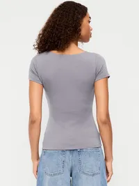 Hug Double-Layer Scoop-Neck Top - Shooting Star — view 2