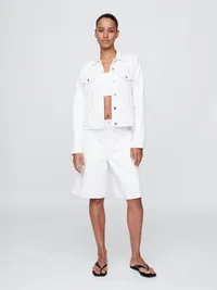 Icon Denim Jacket - Optic white — view 2