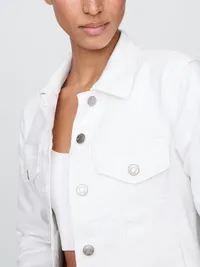 Icon Denim Jacket - Optic white — view 4