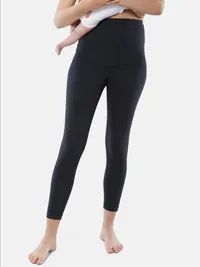 Ingrid and Isabel Postpartum Legging Two Pack - Black — view 3