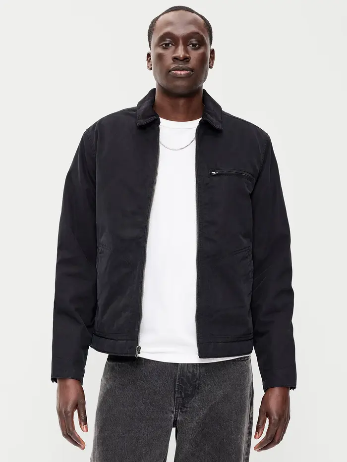 Insulated Canvas Barn Jacket - Black Jack