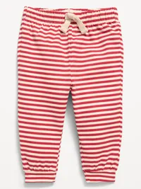 Jersey-Knit Pants for Baby - Red Stripe — view 2