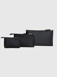JuJuBe 3 Piece Pouch Set - BLACK — view 2