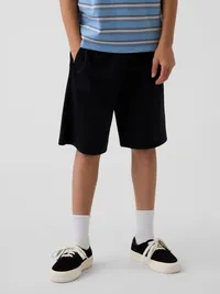 Kids 8" Mesh Active Shorts - Black — view 3