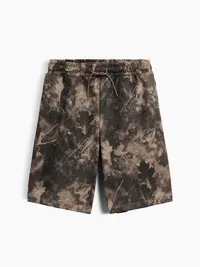 Kids 8" Mesh Active Shorts - Light camo — view 2