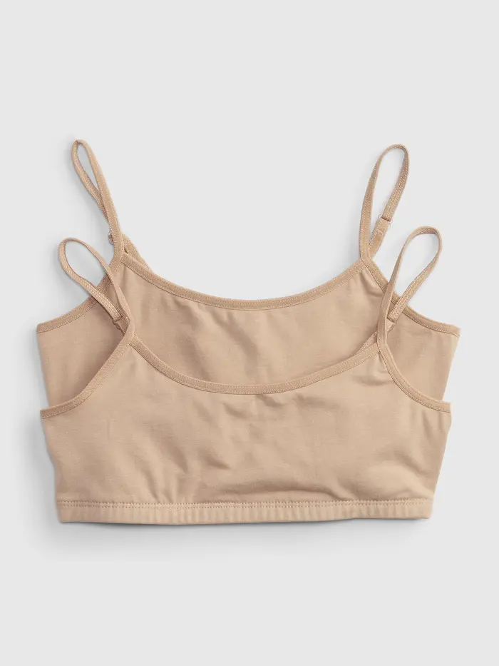 Kids Basic Bra (2-Pack) - Sandy taupe