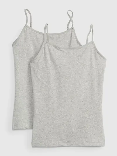 Kids Basic Cami (2-Pack) - Light heather gray