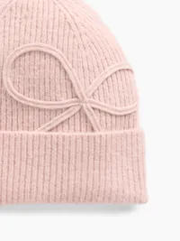 Kids Bow Beanie - Primitive pink — view 2