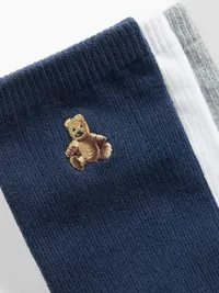 Kids Brannan Bear Crew Socks (3-Pack) - Multi — view 2