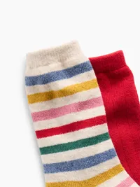 Kids CashSoft Crew Socks (2-Pack) - Multi — view 2