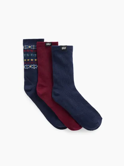 Kids Crew Socks (3-Pack) - Multi
